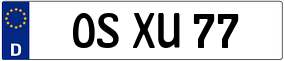 Trailer License Plate